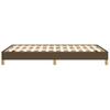 Bed Frame without Mattress Dark Brown 120 x 190 cm Fabric