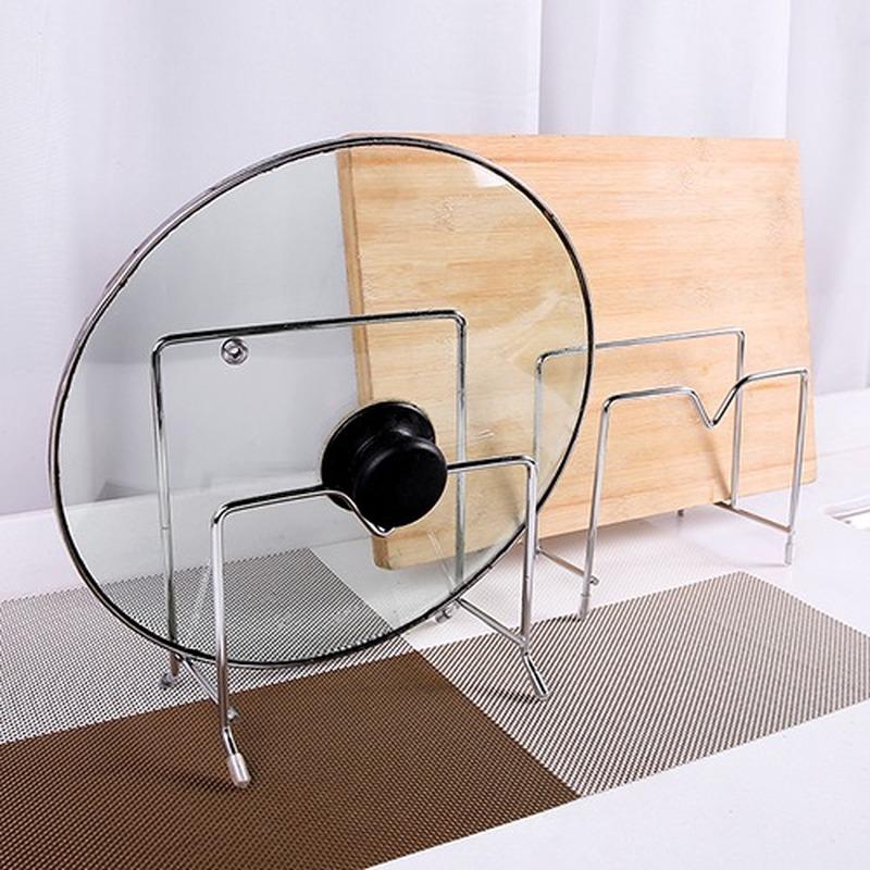 Stainless Steel Kitchen Drainer Knife Rack Shelf Chopping Cutting Board Holder Pot Lid Stand Plates Storage Organizer ZM811