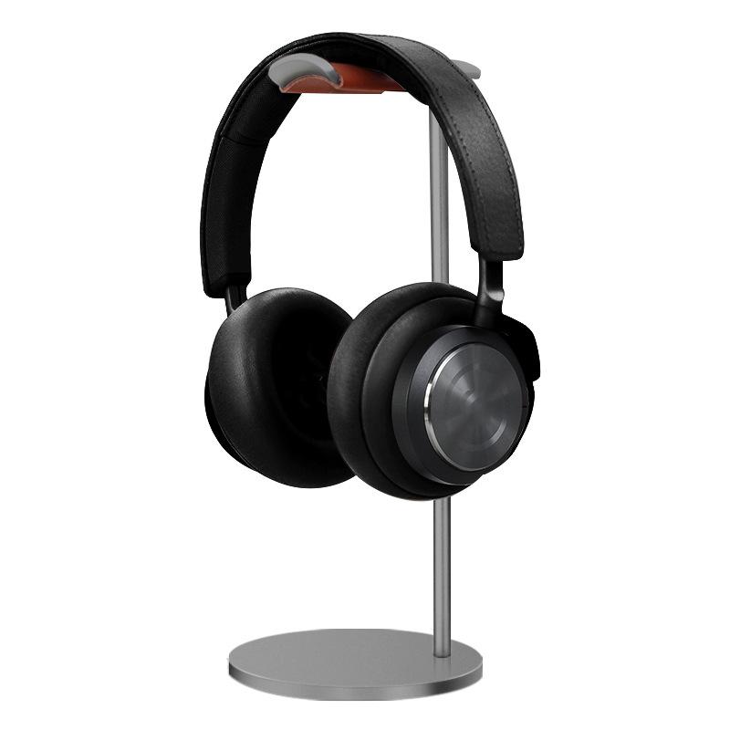 

Curved Headphone Stand Rack • Sturdy Gaming Headset Holder Hanger • Solid Base Table Desk Display
