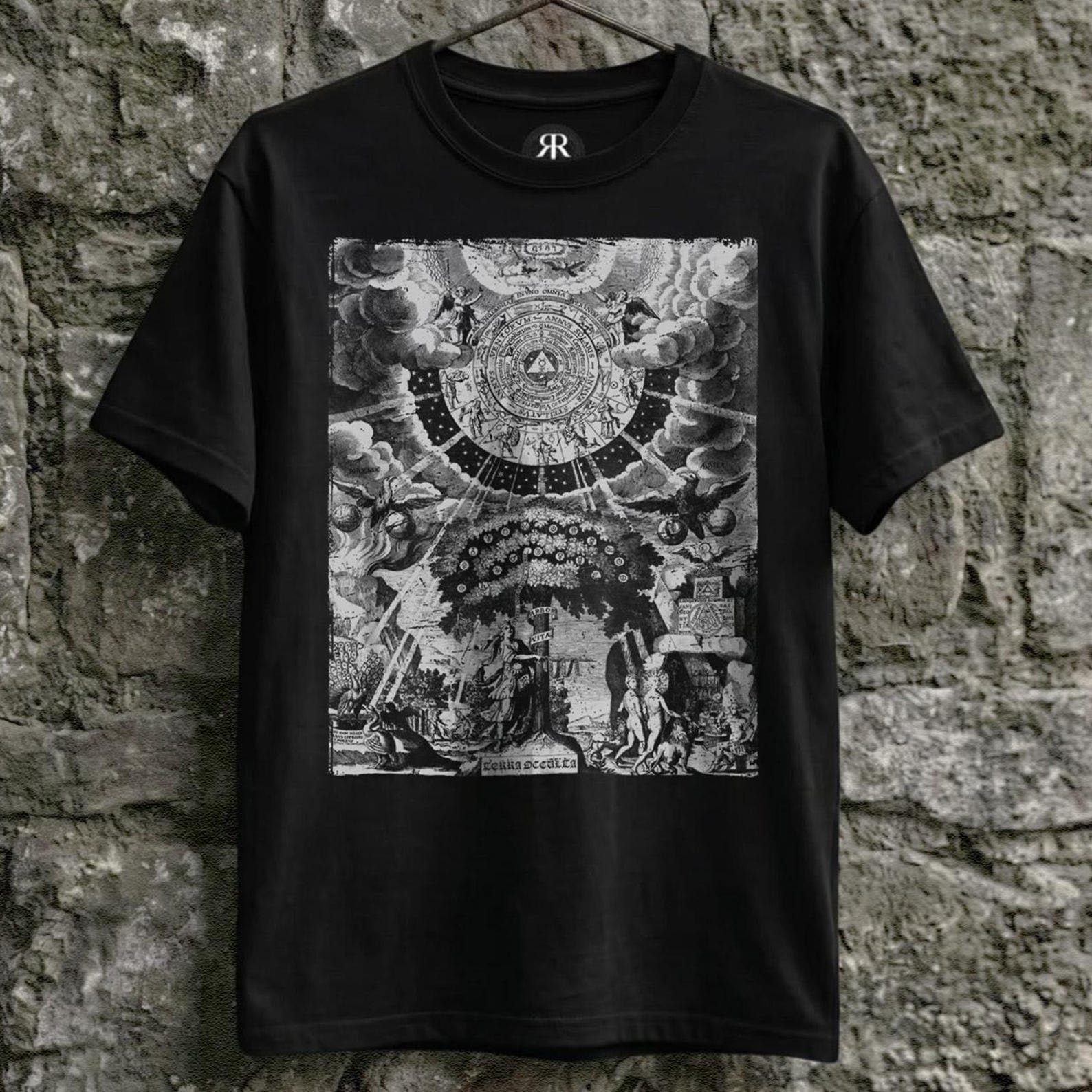 Alchemical Tree of Life Shirt - As Above So Below Occult Graphic Tee S