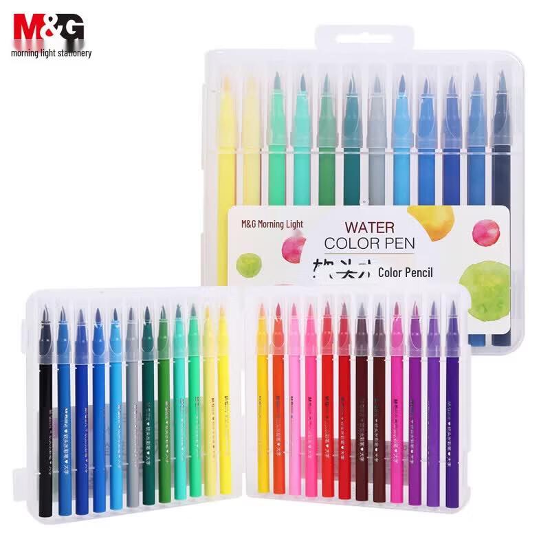 M&G 24-Color Washable Soft-Tip Markers