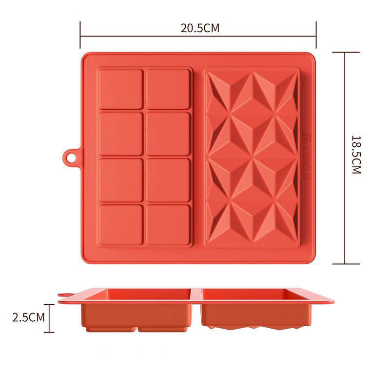 Multiple Styles Chocolate Mold Dubai Silicone Chocolate Bar Mold Cake Tools  Pistachio Candy Bar Mold for Filling Chocolate