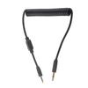 Flash Sync Cable 3.5mm Male to Male Coiled Cord for Leica Camera G F Series DSLR