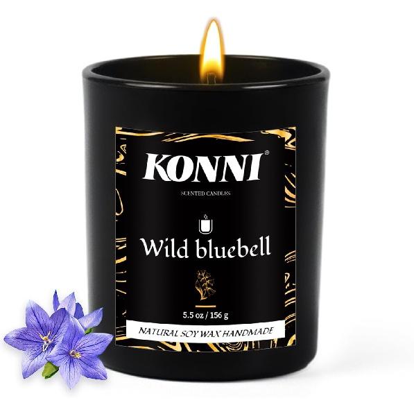 

Бытовая свеча, 1 женская ароматерапевтическая свеча, свеча из соевой банки с ароматом Blue Bell, ароматерапия Blue Bell, подходит для