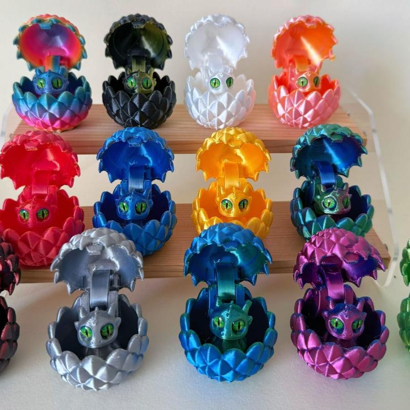1D Printing Dragon Egg Mini Dragon Figure Surprise Gift for Kids Birthdays Party Favors Gifts Desk Decoration Dinosaur Figurine