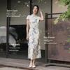 Women's Chinese Style Ink Print Qipao Dress