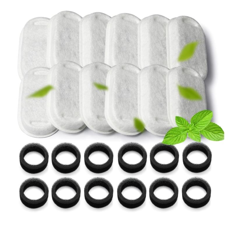 Cat Water Fountain Replacement Activated Carbon Filter for Replaced Filter Flower for Pet Dogs Round Drinking Fountain