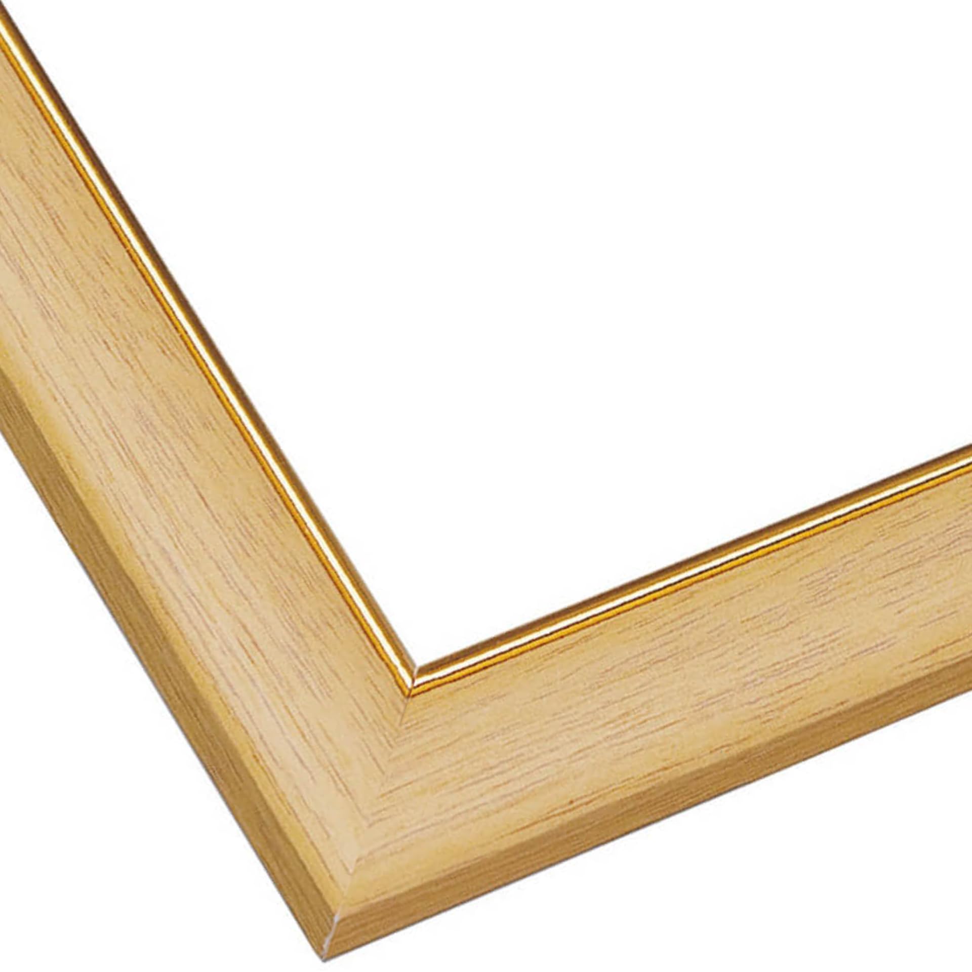 Beverly Wooden Puzzle Frame MP031C 26×38cm Skin Color Clear Gold Mould Panel No.3