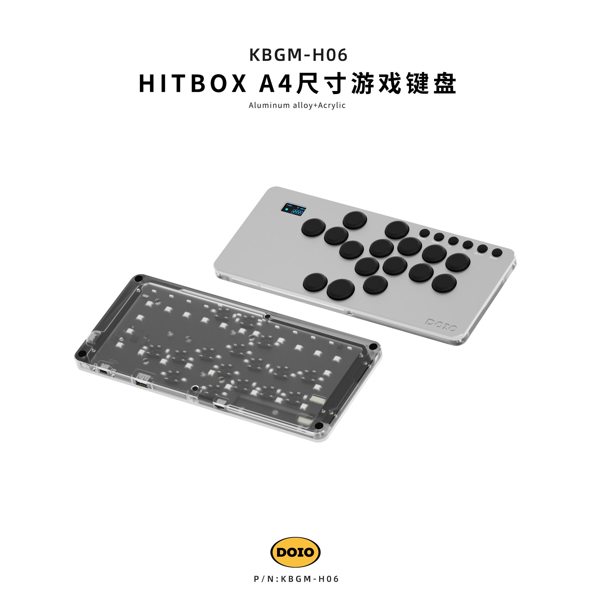 

Doio Hitbox Kbgm-H04 игровая клавиатура Street Fighter Six Rocker RGB настраиваемая киберспортивная клавиатура из алюминиевого сплава с поддержкой переключателя PS5