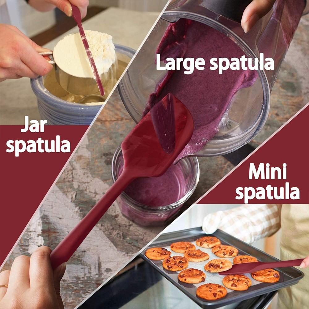 4PC Silicone Kitchen Cooking Utensils Heat Resistant Non-Stick Baking Tools