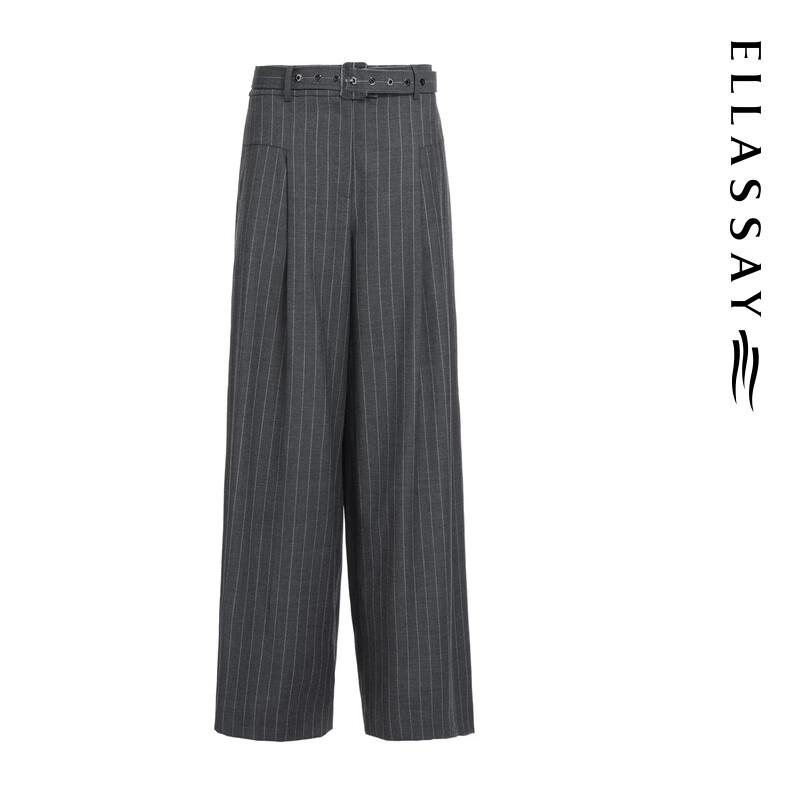 ELLASSAY Women's 100% Merino Wool Wide-Leg Casual Pants