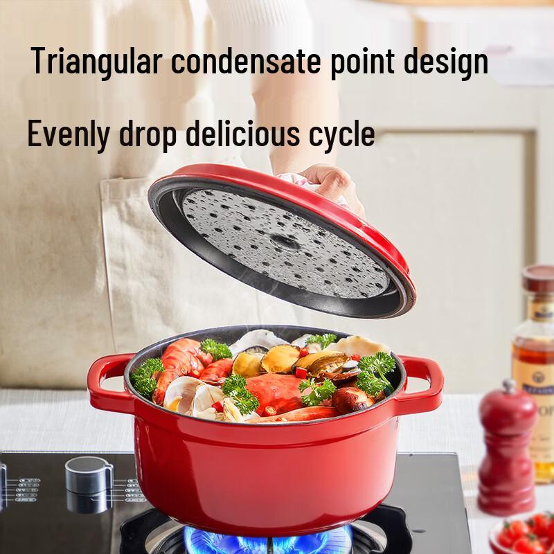 COOKER KING Heritage Cast Iron Enamel Dutch Oven