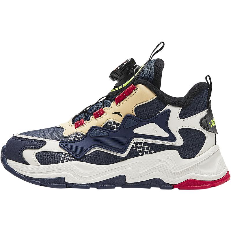 

Anta Трендовая мода Флисовая подкладка Теплые Прочные Нескользящие Детские Повседневные Туфли Детские Кроссовки Синий Белый A312349902-3 28