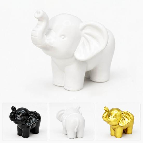 Minimalist Room Decor Accessories Mini Resin Elephant Figurine, Good Luck Statue Tabletop Decor, Decorative Desktop Small Ornament for Home
