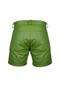 Sheepskin Men's Designer Leather Shorts Green 100% Boxer Real Genuine Stylish