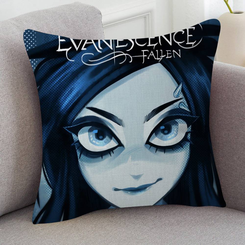 Rock Band Evanescence Cute Cartoon L Game Cushion Cover Pillowcase Upholstery Sofa Throw Pillow Home Decor Pillowcas