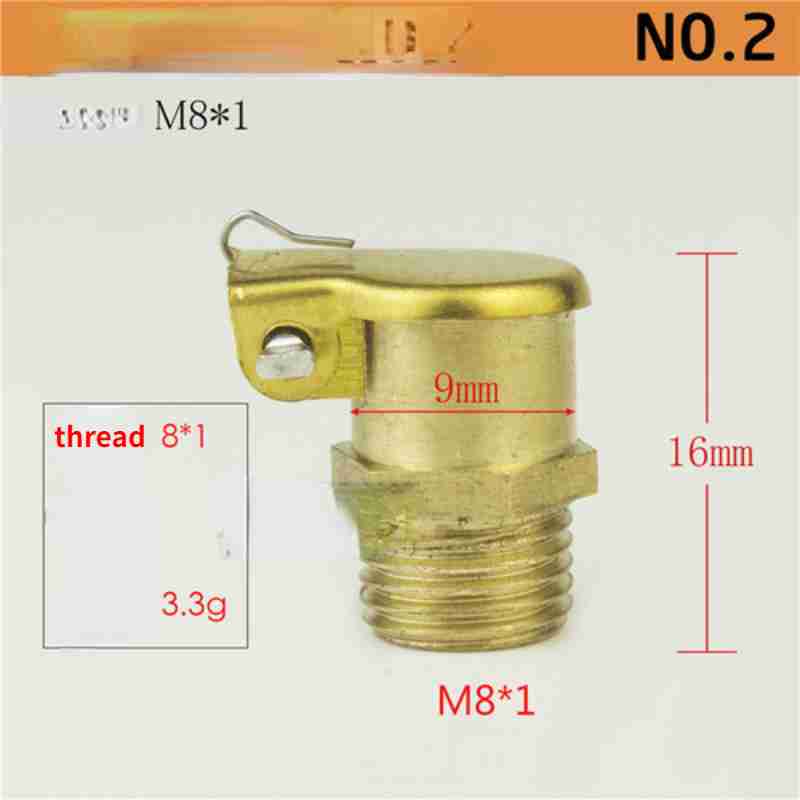 1pcs Oil Cup with Spring Lid for Machine Tool Lubricating Equipment Copper Plated Oil Cup Mechanical Parts Machine Accessories