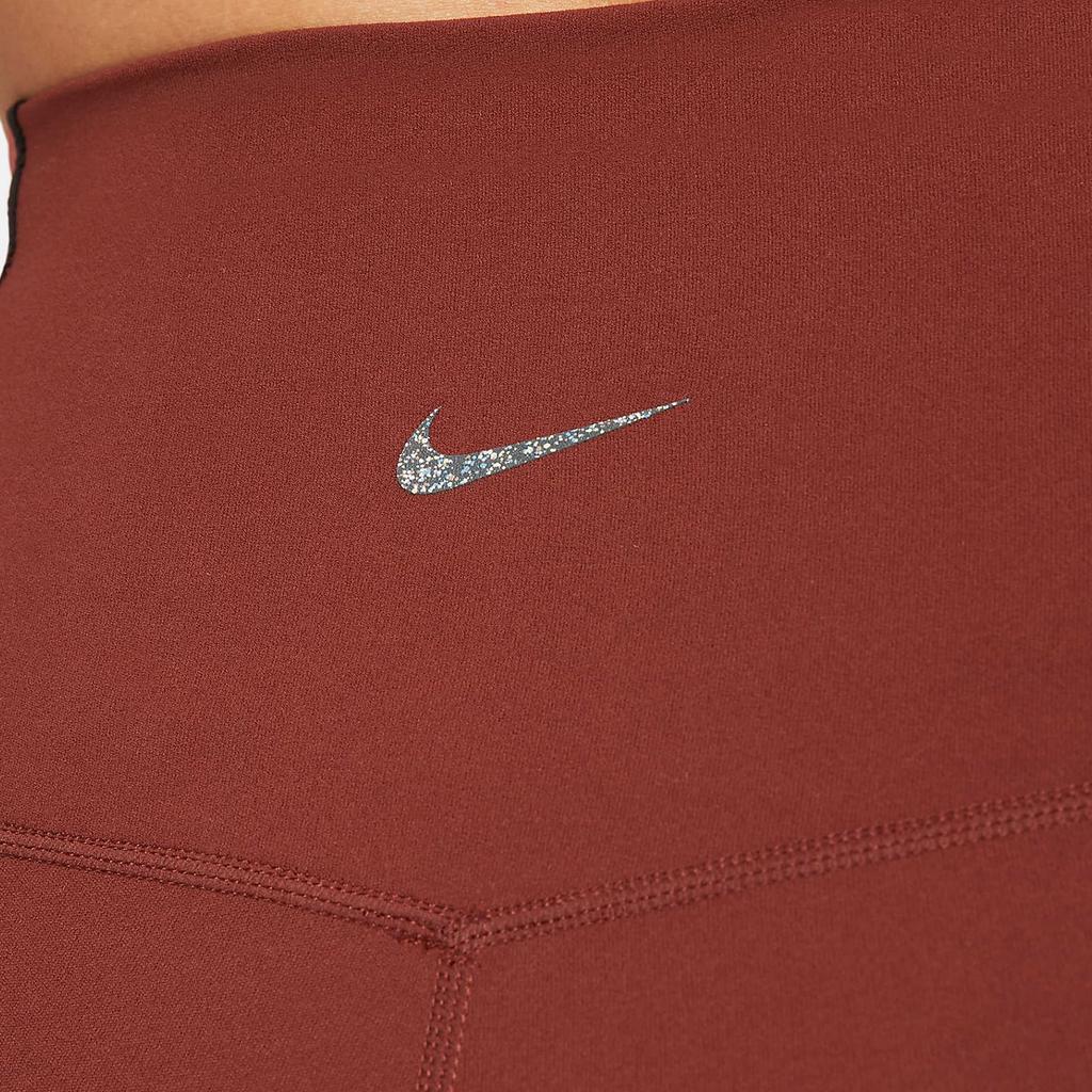 Nike Yoga Dri-FIT Luxe 7/8 Color Block High-Waisted Leggings Women Leggings Red DM7672-217