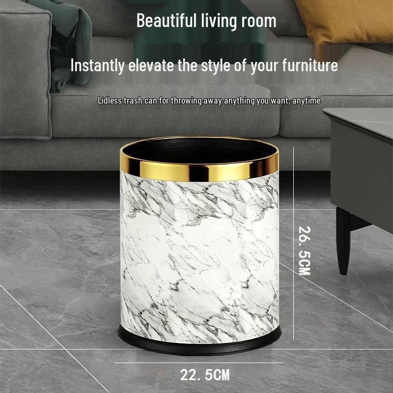 Yuzhuxun 10L Double-Layer Trash Can 4-Pack