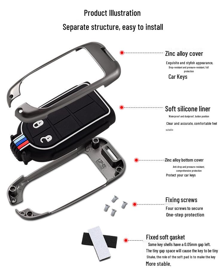 Dodge Journey Key Case Protective Shell for 2013-2016 Remote Control