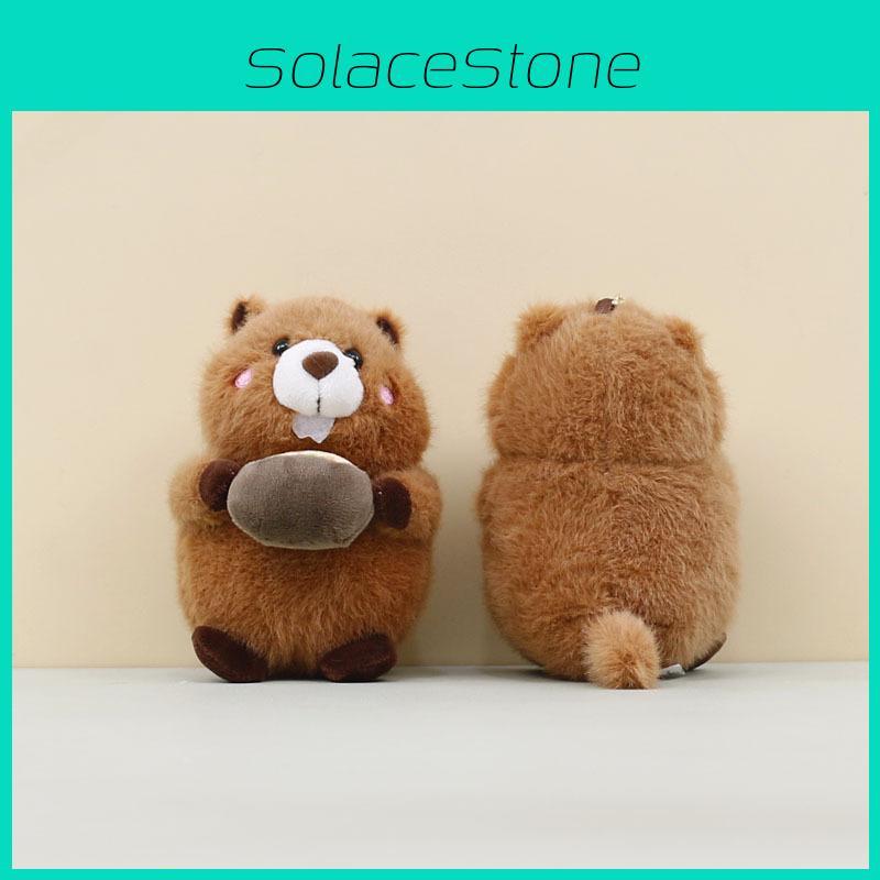 Marmoset Cartoon Plüschanhänger für Kinder Kinder Taschenanhänger Geschenk Tier Schlüsselanhänger