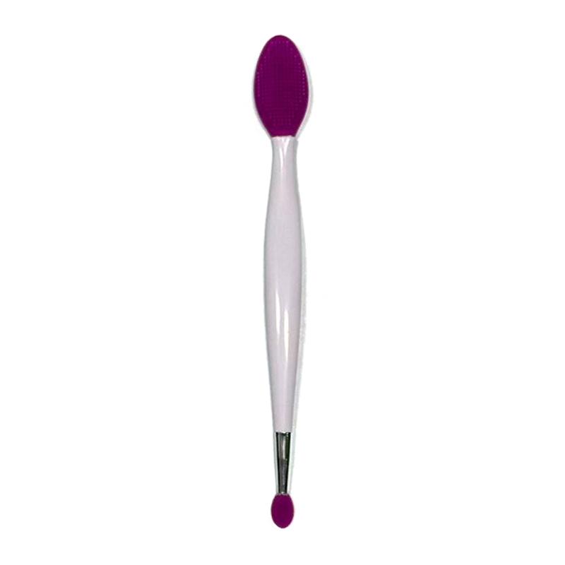 Double-headed Silicone Brush Skin Care Lip Exfoliating Facial Cleansing Face Scrub Nose Clean Brush Lipstick Lip Balm Applicator