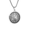 Pendant New Men's Retro Medieval Templar Knights Medal Necklace