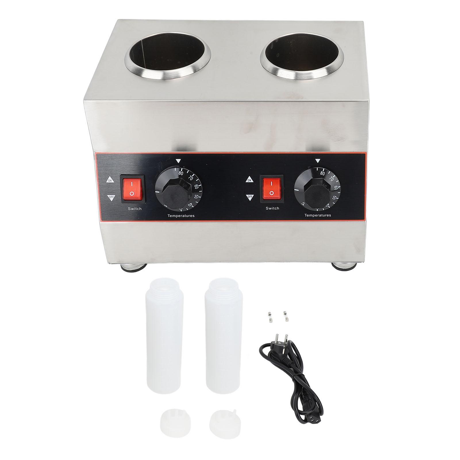 

Коммерческий подогреватель соуса на 1300 мл. Диспенсер для сыра. Подогреватель горячей помадки. 3085Двойная бутыль с регулируемой температурой C EU Plug 220V