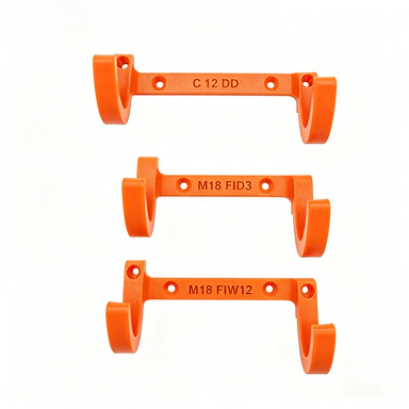3pcs Heavy-duty Electric Tool Wall-mounted Brackets, Suitable for Milwaukee Tool Holders, Universal Cordless Drill Storage Rack