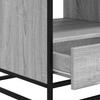 Coffee Table Gray Sonoma 100x50x45 Cm Particleboard and Metal