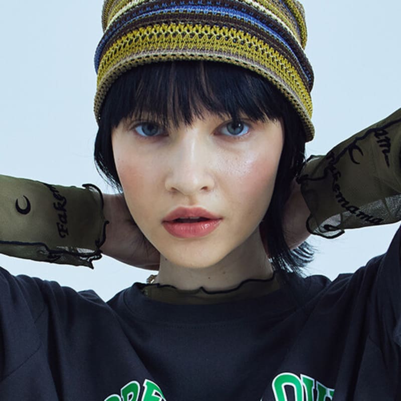 

FAKEMAMA NET BEANIE_MUSTARD FREE