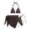 1011 Hot Selling Sexy Bikini Three-piece Swimsuit Women's European and American Popular Beach Tether Bikini Swimsuit