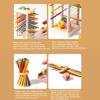 1 Set Wooden Stick Tower Dice Game Fine Motor Focus Training Colorful Stick Counting Math Educational Board Game Toddlers Boys Girls Gift