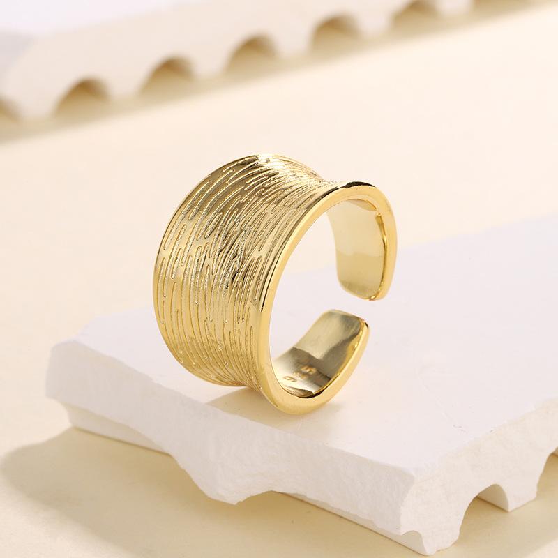 925 Sterling Silver Luxury Jewelry Ladies Wide Line Engagement Rings For Women Accessories Wholesale Vintage Jewellery