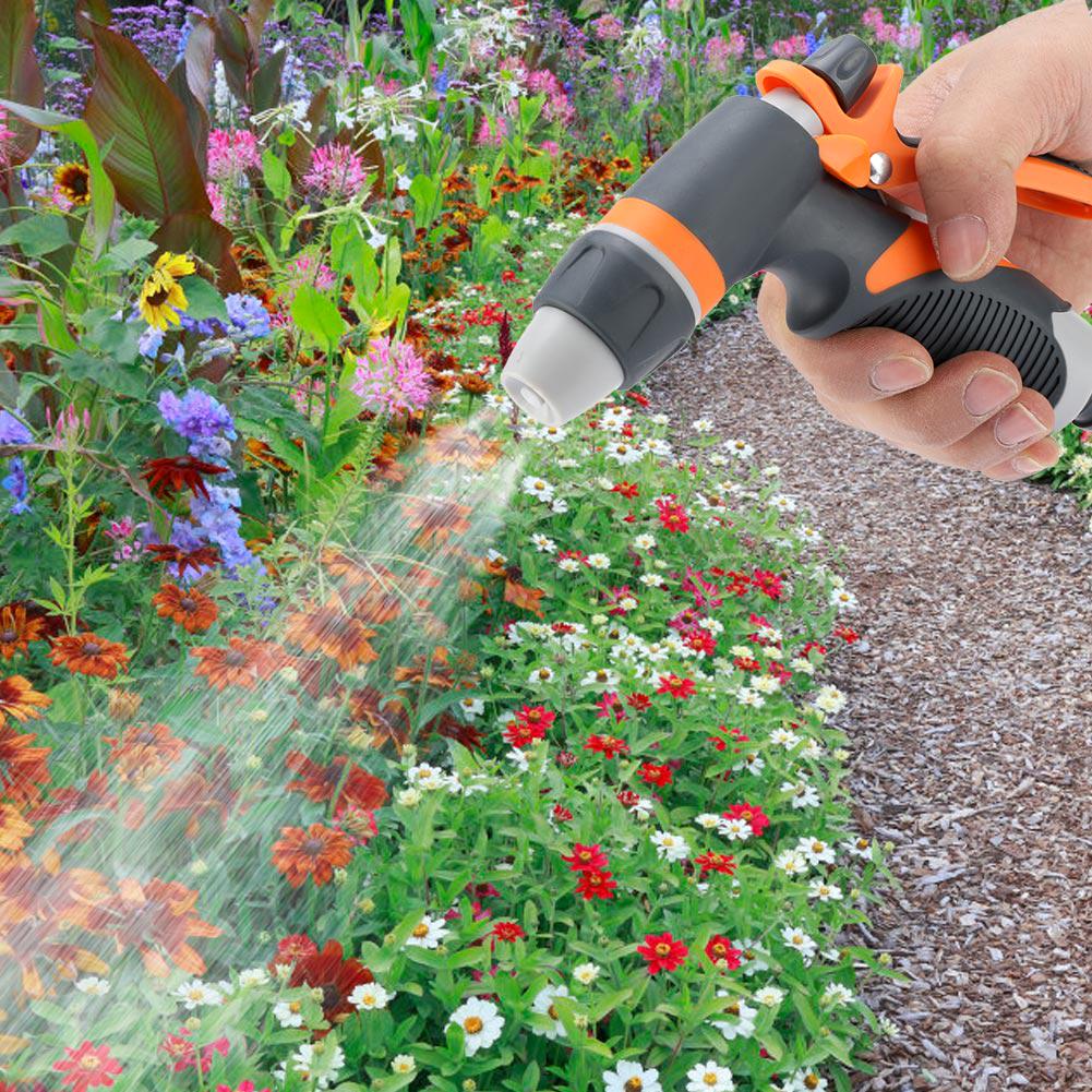 Car Wash Spray Nozzle, Garden Hose Nozzle 4   Spraying Settings with Comfortable Handle Suitable for Garden Irrigation Animal Washing