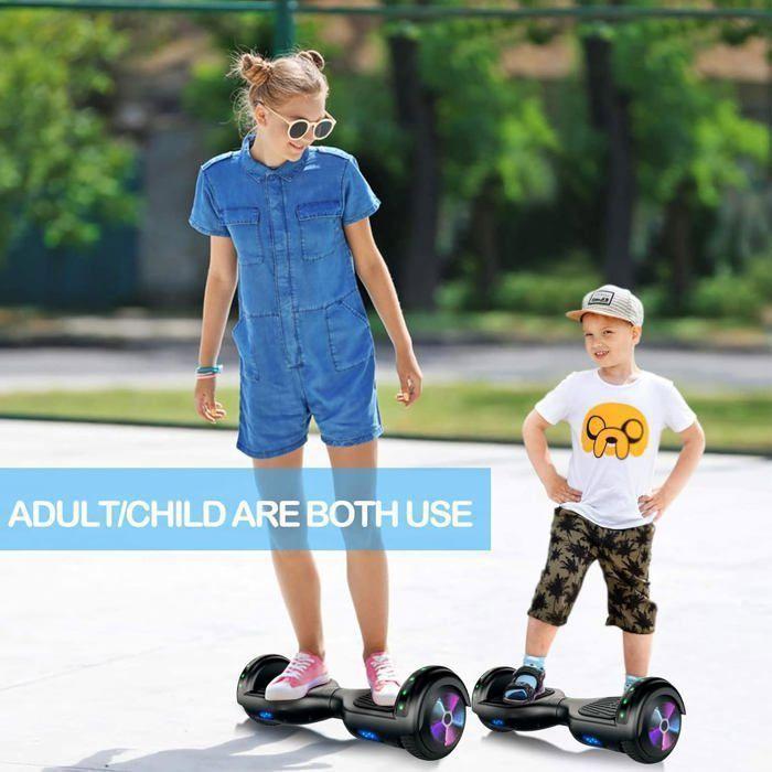 Hoverboard, monopattino elettrico autobilanciato da 6,5 pollici con Bluetooth, ruote e luci LED per bambini e adulti