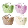 Handheld Basket Portable Bathroom Shower Tote Caddy with Handles Hollowed Out Storage Basket Tote for Home Bedroom College Dorm