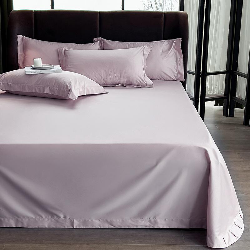 A-Class 50x50 Double-Strand Long-Staple Cotton Sateen Single Bed Sheet, Custom Sizes Available.