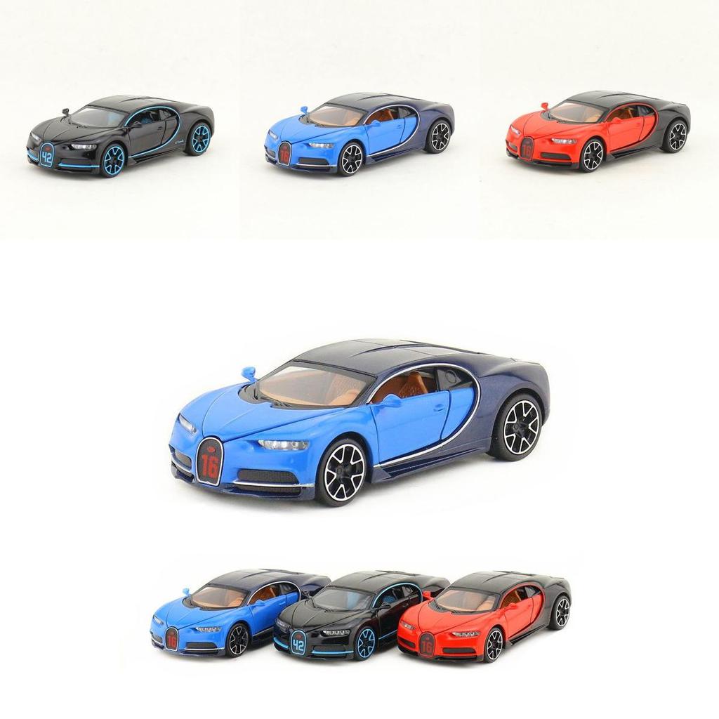 Alloy Bugatti Sports Car Model Diecast With Inertia Control For Collectors And Hobbyists