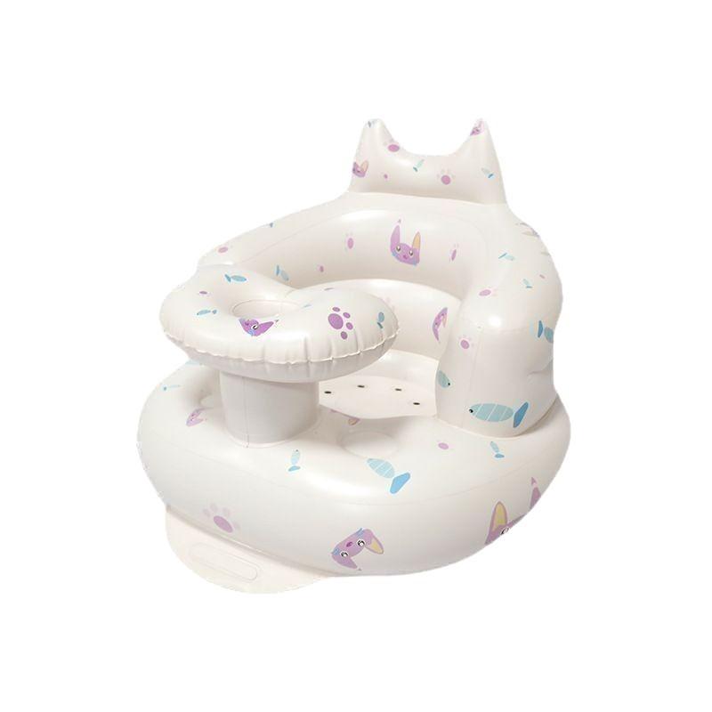 Inflatable Baby Sitting Chair Foldable Sofa for Boys Girls Infant Learning Seat Portable Air Cushion Stool