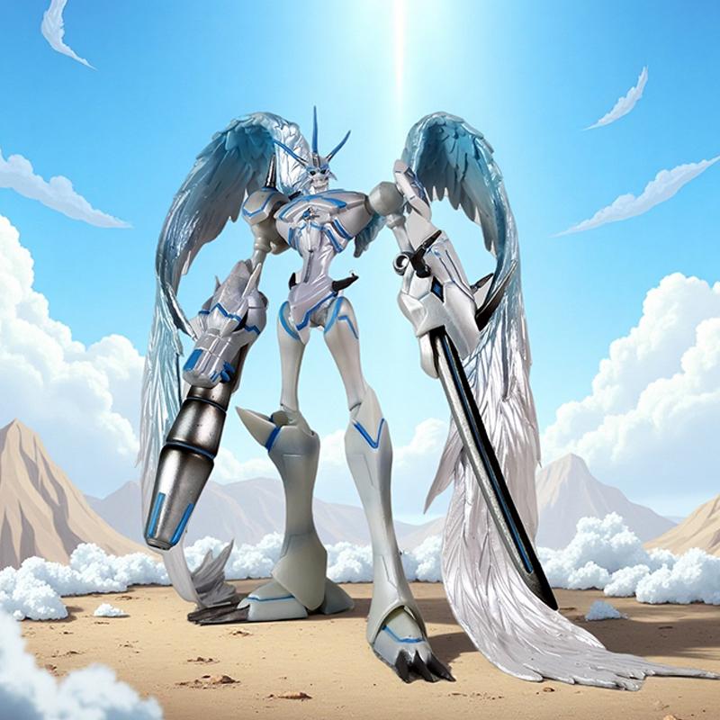 

19.5cm/7.87in Anime Digimon Adventure Figure Omegamon Merciful Mode Action Figures Pvc Statue Collection Model Toys Gifts