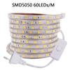 Waterproof 220V LED Strip Light with Switch Plug SMD5730 2835 5050 Super Bright Led Tape 276/240Leds/m Flexible Outdoor Lighting