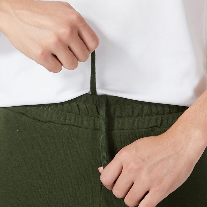 Puma One-Sided Logo Printed Mid-Waist Knitted Sports Pants Men bottoms Green 681942-31