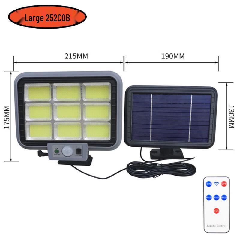 Solar LED Street & Garden Light with Motion Sensor