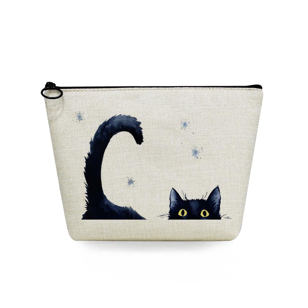 Women Cat Print Cosmetic Bag Toiletries Organize Travel Storage Case 6744