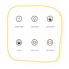 Rotating Water Ripple Lights, Crystal USB Powered Night Light Lamp for Party , 3 Color