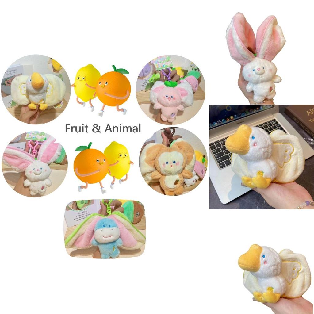 Cute And Soft Plush Fruit And Animal Keychain Charms For All Ages