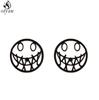 Stainless Steel Bat Stud Earrings for Women Men Punk Halloween Party Gift Goth Skull Spider Web Earings Cosplay Piercing Jewelry