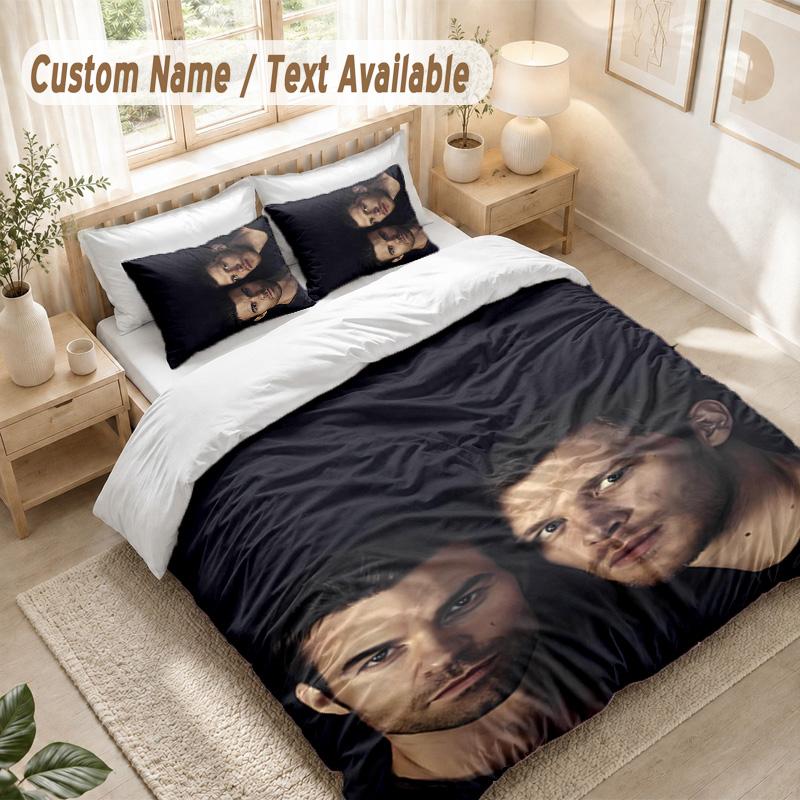 The Vampire Diaries Bedding Set, 1 Duvet Cover & 2 Pillowcases Soft Comfortable Bedroom Home Textile Decor