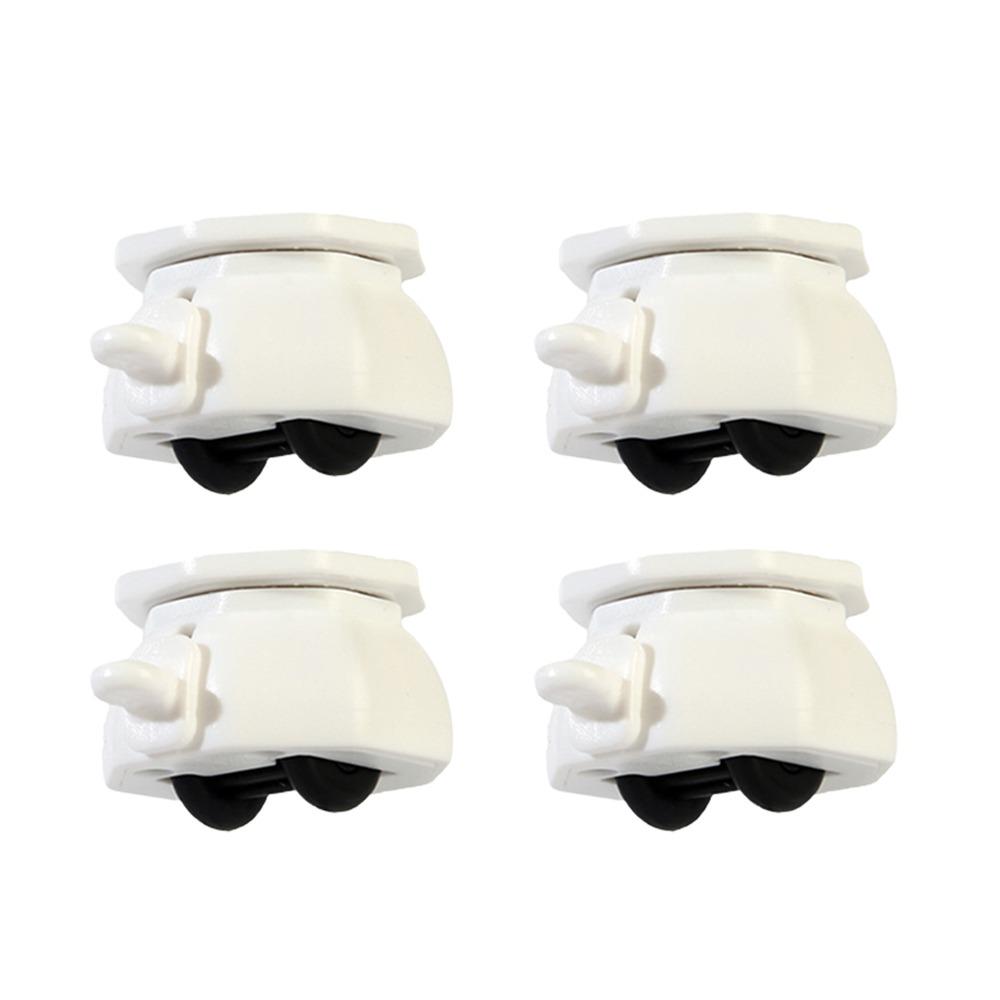 4PCS Furniture Casters Wheels with Brake Mute Wear-resistant Universal Wheel Stablize Self Adhesive Pulley Base